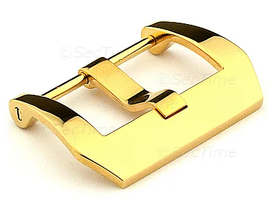 (image for) 22mm Yellow Gold Stainless Steel Trapezium Buckle fitted by Screw
