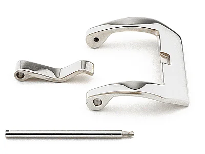 (image for) 22mm Stainless Steel Trapezium Buckle fitted by Screw - Polished Finish (1)