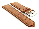 (image for) Leather Watch Strap Twister Brown / Brown 20mm
