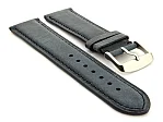 (image for) Leather Watch Strap Twister Blue / Blue 20mm