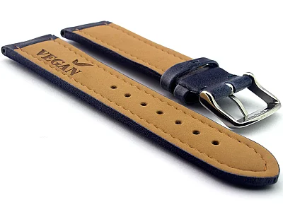 (image for) Real Corn Watch Strap Band Vegan RM Navy Blue 18mm (1)