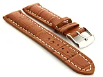 (image for) Leather Watch Strap VIP - Alligator Grain Brown 22mm