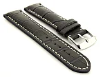 (image for) Leather Watch Strap VIP - Alligator Grain Night Blue 22mm