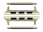 (image for) Watch Strap Adapters for Apple Watch 42mm - SS. Silver Brushed, Spring Bar, 22mm