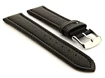 (image for) Polyurethane Waterproof Watch Strap Black 20mm