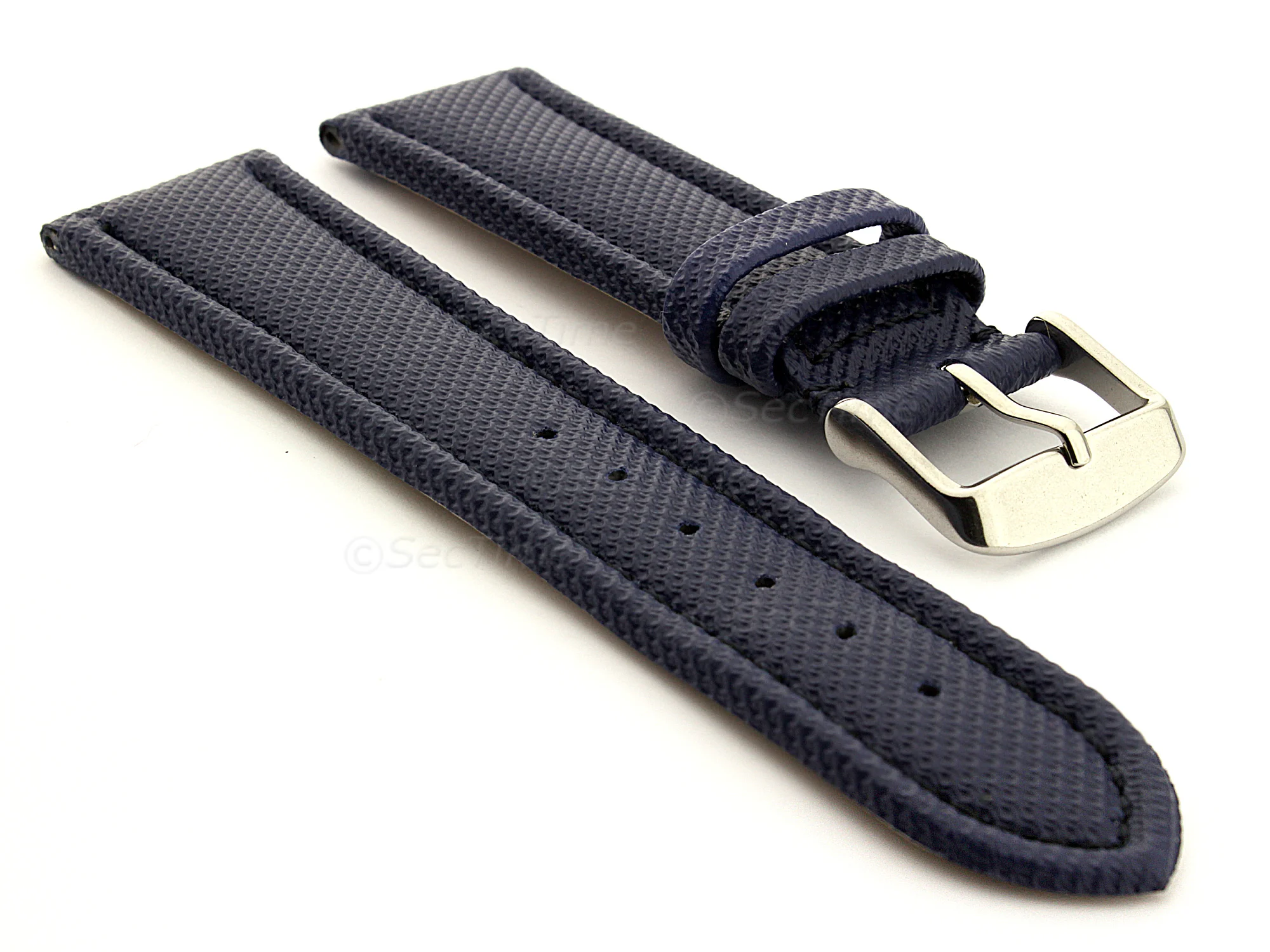 (image for) Polyurethane Waterproof Watch Strap Blue 22mm