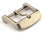 Brushed Silver-Coloured Stainless Steel Standard Watch Strap Buckle 16mm