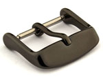 Polished Black (PVD) Stainless Steel Standard Watch Strap Buckle 20mm