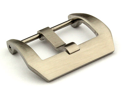 22mm Stainless Steel Trapezium Buckle fitted by Screw - Brushed Finish
