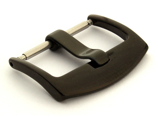 Polished Black (PVD) Stainless Steel Watch Strap Buckle BRD 01