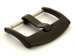 Polished Black (PVD) Stainless Steel Watch Strap Buckle BRD 24mm