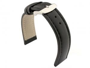 Genuine Leather WRISTWATCH STRAP Cavalier Black/Black 20mm