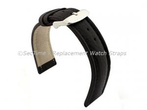 Watch Strap Band Freiburg RM Genuine Leather 28mm Black/Black