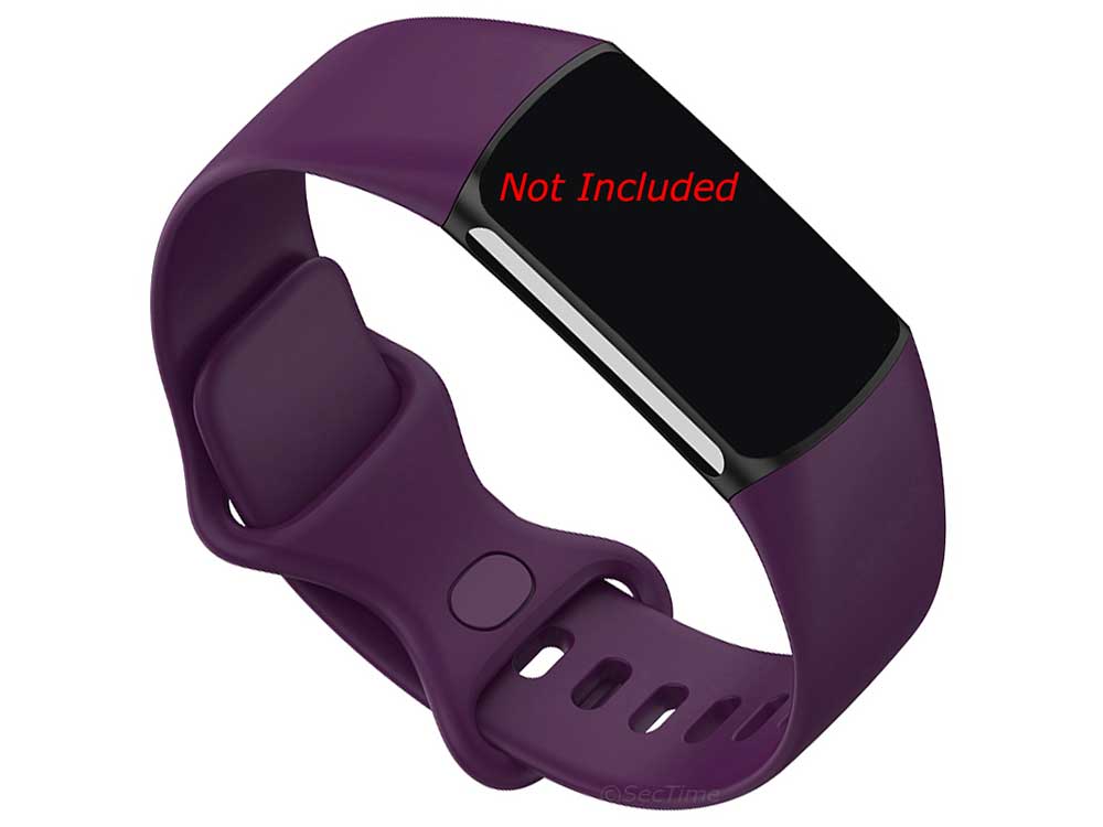 Replacement Silicone Watch Strap Band For Fitbit Charge 5 Purple - Small - 02