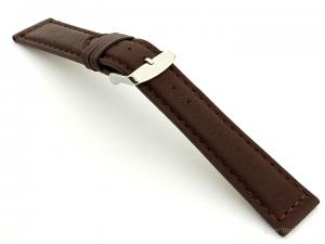 Mens Watch Band Dark Brown with Brown Stitching Corsair 02