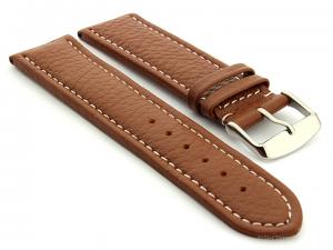 Extra Long Watch Band Freiburg  Brown / White 22mm