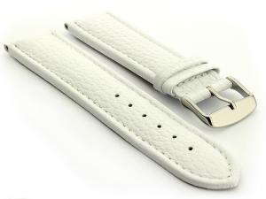 Extra Long Watch Band White with White Stitching Freiburg 02