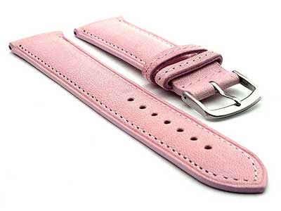 Genuine Leather Watch Strap Band Vegetable Tanned Alan Pink 14mm