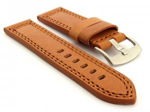 Panerai Style Waterpoof Leather Watch Strap CONSTANTINE Brown 20mm