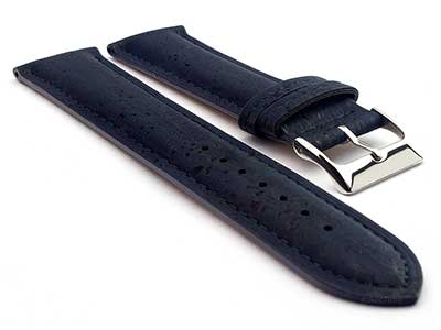 Real Cork Watch Strap Band Vegan VIP Navy Blue 01