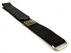 Hook & Loop Watch Strap Sport, Nylon Black 18mm [03VS18AA01]