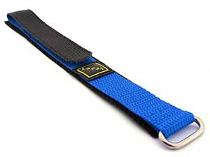 Hook & Loop Watch Strap Sport, Nylon Sky Blue 22mm