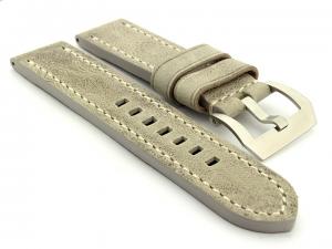 Leather Watch Strap Marina Grey 26mm