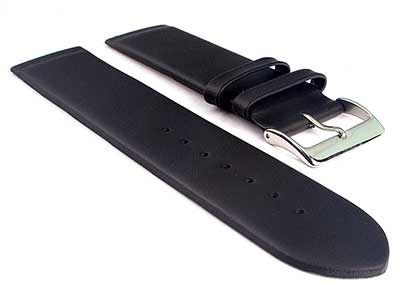 12mm Black Genuine Leather Watch Strap Band Milan Compatible with Skagen