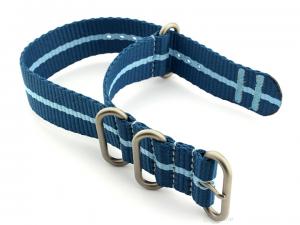 Nato Watch Strap CS Blue/L.Blue 20mm