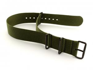 Nato G10 Nylon Watch Strap PVD Buckle Olive Green 22mm