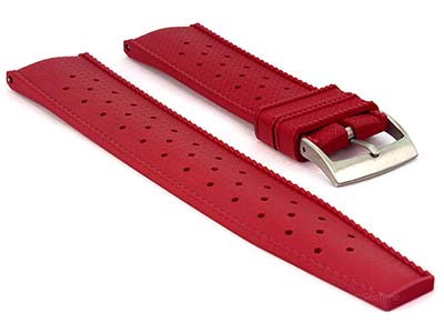 FKM Rubber Quick Release Watch Strap Band Waterproof Orbit Red 20mm