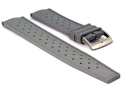 FKM Rubber Quick Release Watch Strap Band Waterproof Orbit Grey 01