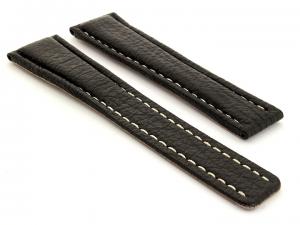 Shark Skin Watch Strap for Breitling Black 01