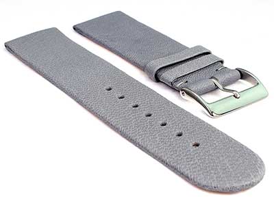 14mm Grey Genuine Leather Watch Strap Band Tact
