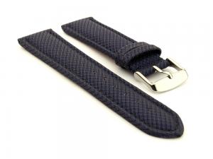 Synthetic Waterproof Watch Strap Toulon Blue 18mm