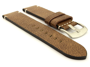 Genuine Leather Watch Strap Vintage Paris Brown 20mm