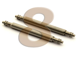 10 x Telescopic Ss. Double Flange Spring Bar Diameter 1.50mm - Width 8mm