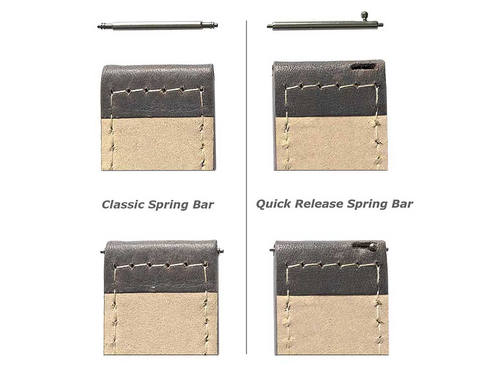 Upgrade from classic to quick release spring bars (a pair)