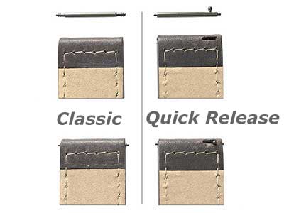 Upgrade from classic to quick release spring bars (a pair)