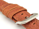 Genuine Buffalo Leather WATCH STRAP Bizon Brown/Brown 18mm