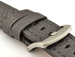 Replacement WATCH STRAP Luminor Genuine Leather Black/Black 24mm