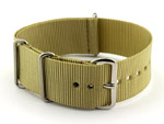 NATO G10 Watch Strap Military Nylon Divers (3 rings) Light Green 18mm