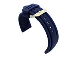 Silicon Rubber Waterproof Watch Strap Panor Blue / Blue 24mm