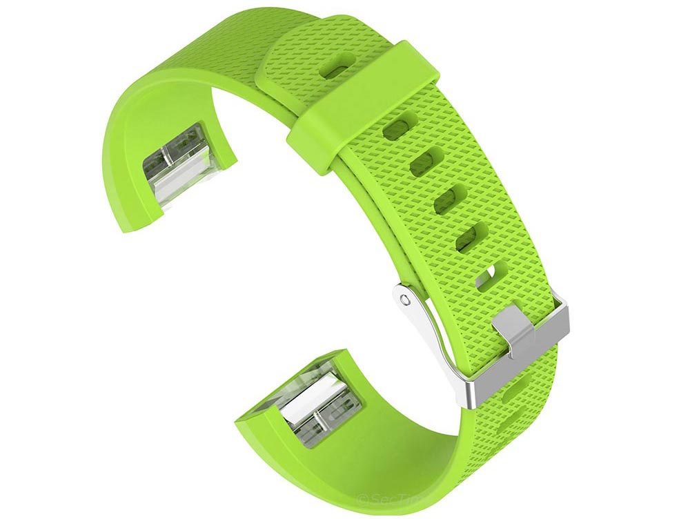 Replacement Silicone Watch Strap Band For Fitbit Charge 2 Green - Small - 02