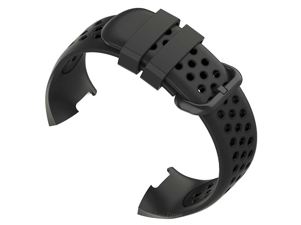 Replacement Silicone Watch Strap Band For Fitbit Charge 3, 4 Graphite/Black - Universal - 03