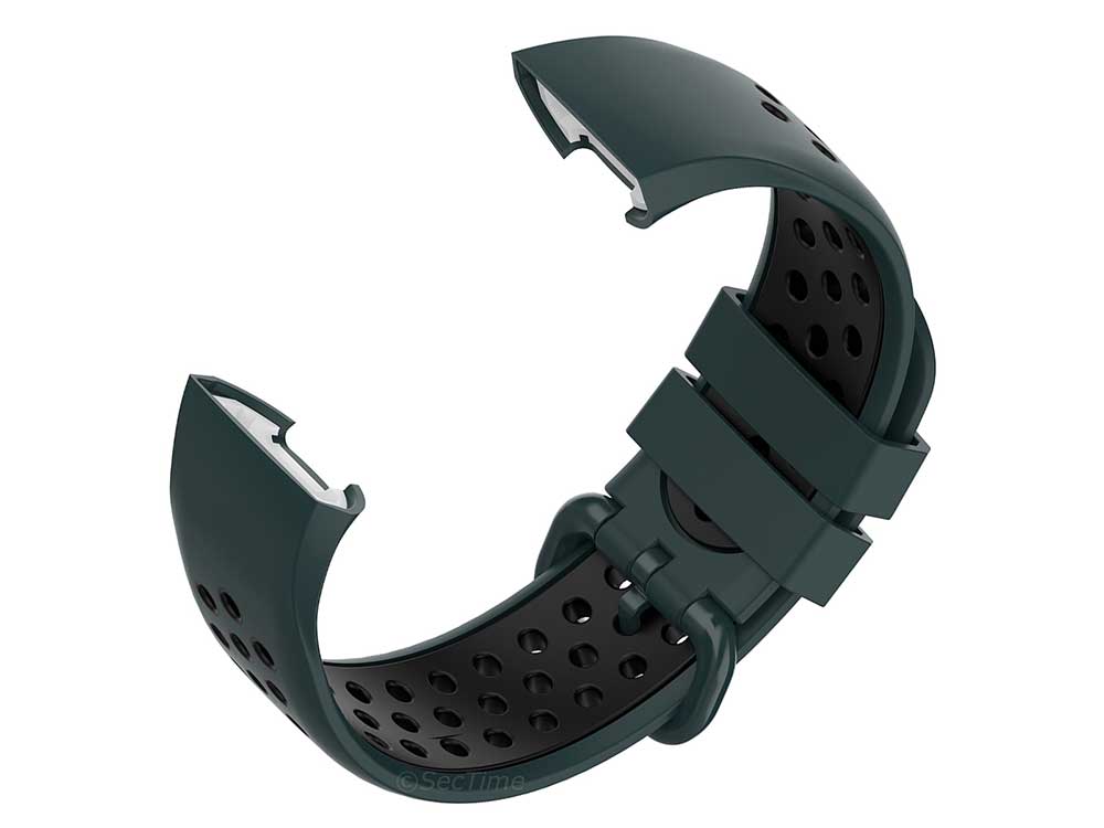 Replacement Silicone Watch Strap Band For Fitbit Charge 3, 4 Green/Black - Universal - 04