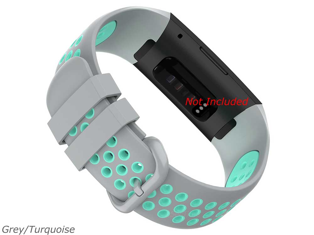 Silicone Watch Strap Band For Fitbit Charge 3, 4 - Universal - M2 