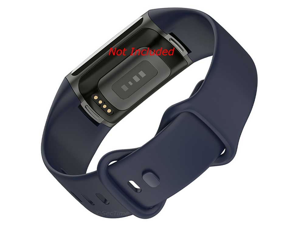 Replacement Silicone Watch Strap Band For Fitbit Charge 5 Navy Blue - Small - 02