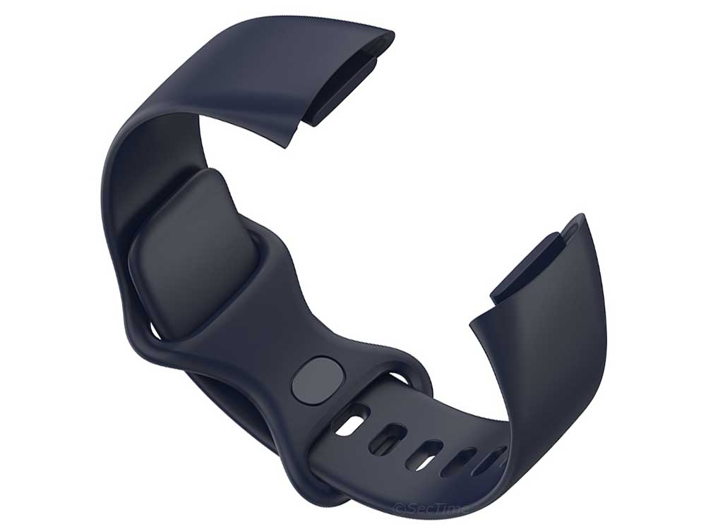 Replacement Silicone Watch Strap Band For Fitbit Charge 5 Navy Blue - Small - 03