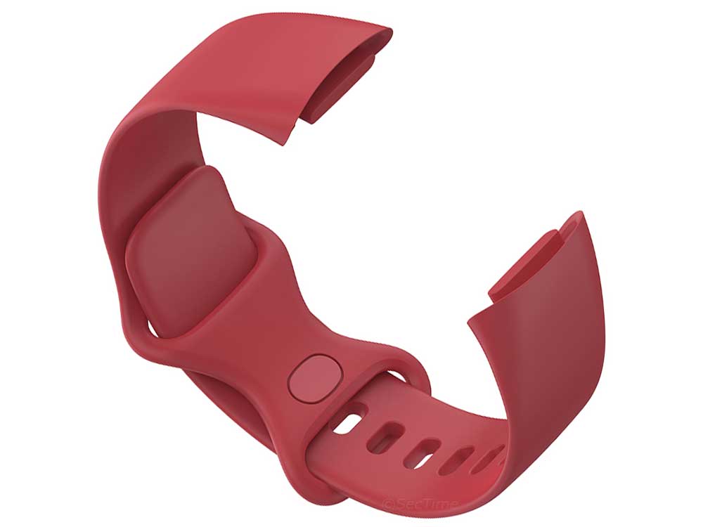 Replacement Silicone Watch Strap Band For Fitbit Charge 5 Red - Small - 03